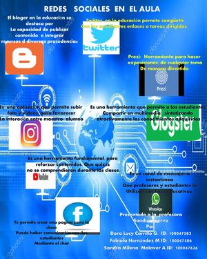Poster REDES SOCIALES EN EL AULA