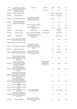 catalogue des brochures Saho 2015