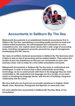 Consultation Accountants In Saltburn By The Sea