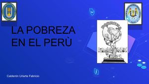 Diapositivas La Pobreza en el Perú