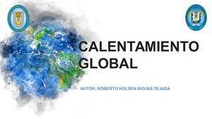 Calentamiento global Diapositiva