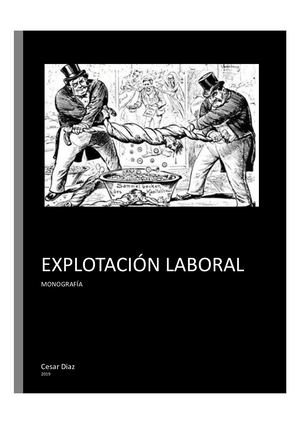 Monografía Explotacion Laboral