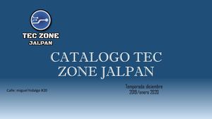 Catalogo Tec Zone Jalpan
