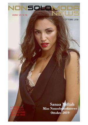 VI - 10 Miss Nonsolomodanews Ottobre 2019 Sanaa Miftah