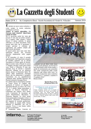 Giornalino Numero 1 Gennaio 2019