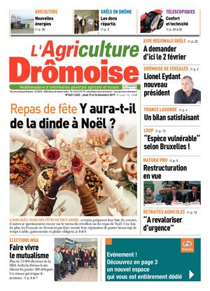 Journal L'Agriculture Dromoise N°2431 2432 Sem51