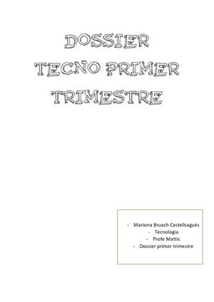 Calaméo - Dossier Tecno Primer Trimestre