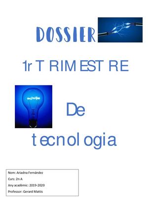 Dossier Technologia 1r Trimestre 2n D'eso