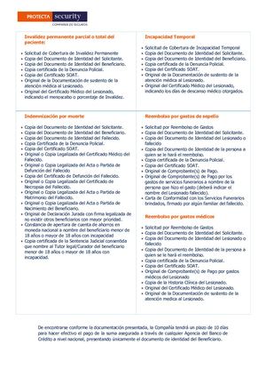 Requisitos Para Evaluación De Siniestros Del Soat