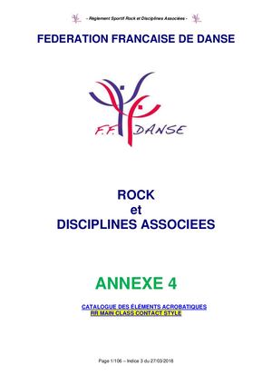 Rock acrobatique - catalogue des éléments acrobatiques Main Class Contact Style