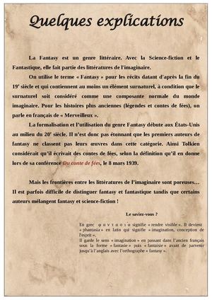 Fantasy A3 Sans Les Images