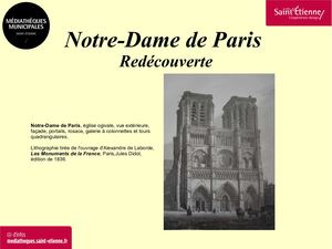 Patrimoine et question d'actualité : Notre Dame de Paris
