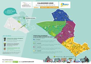 Calendrier de collecte des déchets de Drancy Nord 2020