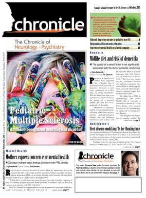 The Chronicle Of Neurology + Psychiatry Oct 2019