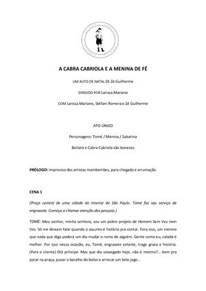 A Cabra Cabriola e a Menina de Fé