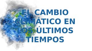 CAMBIO CLIMATICO - DIAPOSITIVAS