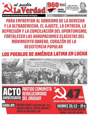 Periódico Al Pueblo La Verdad N° 137 Diciembre 2019