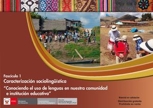 Caracterización Socio Linguistica Fasciculo 1