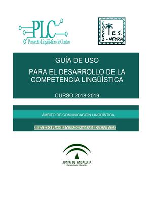 Guía De Uso Para La Mejora De La Comp Lingüística