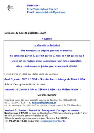 2019 12 Circulaire mensuelle