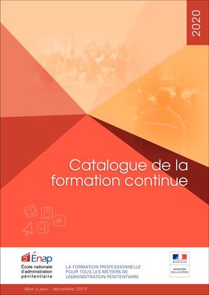 Enap - catalogue de la formation continue 2020