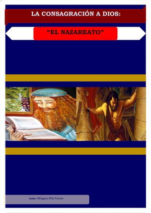 La consagración a Dios: "El nazareato"