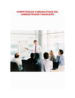 Competencias Comunicativas Del Administrador Financiero