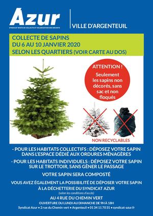 Collecte sapins - Argenteuil