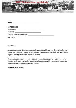 Gymkana Pruebas+qr OLIMPISMO