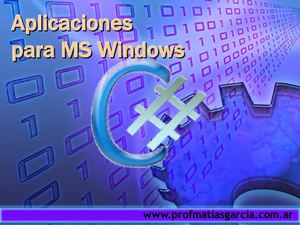 Tutorial de C# - Aplicaciones GUI para MS Windows