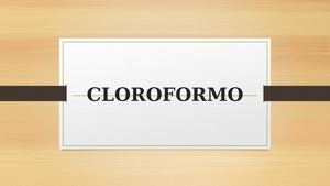 Cloroformo