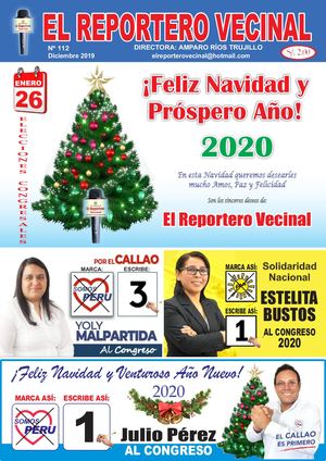 REVISTA EL REPORTERO VECINAL EDICIÓN 112 DIC 2019