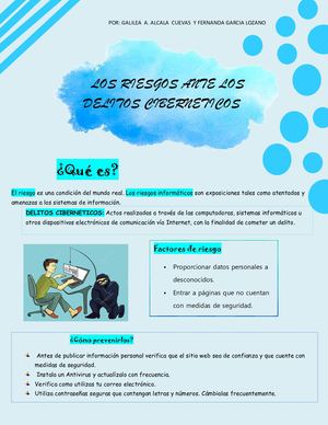 PORTADA SOBRE LOS RIESGOS ANTE DELITOS CIBERNETICOS