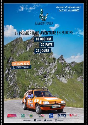 Europ'raid - Les K7 Juniors - Dossier de Sponsoring