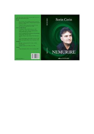 Sorin Cerin -  Nemurire - Aforisme filozofice