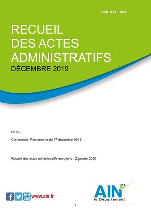 Recueils Actes Administratifs Cp122019 Seda