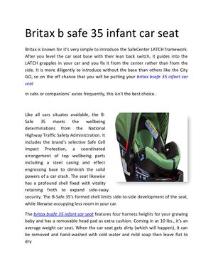 britax b safe 35 extra base