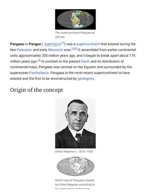 PANGEA-SUPERCONTINENT