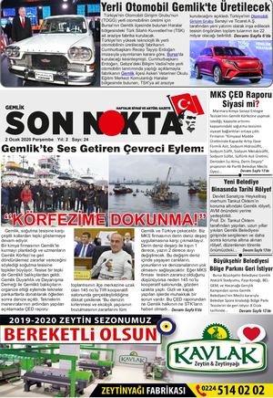 Gemlik Son Nokta gazetesi 24 Sayi 2 Ocak 2020