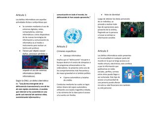 Triptico sobre los delitos