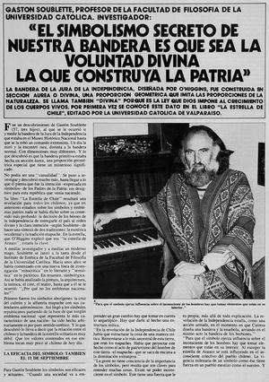 Gaston Soublete Bandera Chile