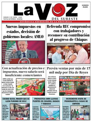 Diario La Voz del Sureste  04-01-2020