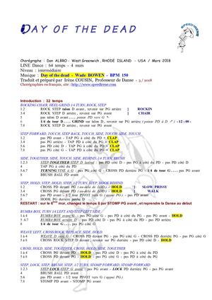 Line dance - Day of the dead