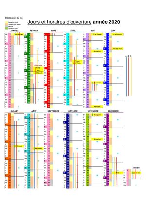 Calendrier 2020 Pour Affichage Porte