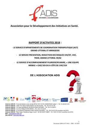 Rapport d’activité de l’année 2018