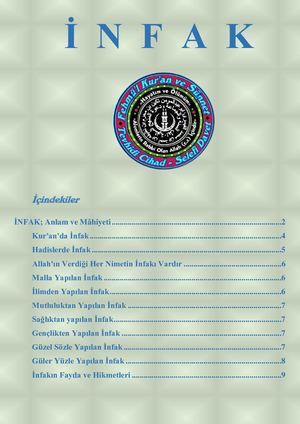 İ N F A K KAVRAMI = Ebu Abdulmumin Tekin Mıhçı =.