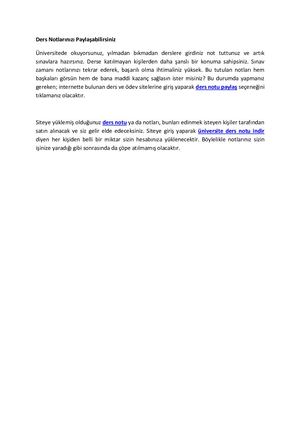 Ders Notu Indir