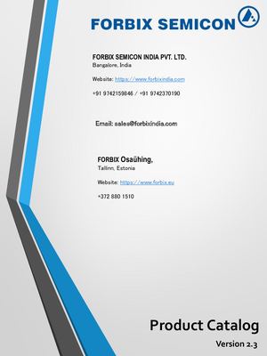 Product Brochure FORBIX SEMICON
