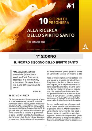 01 - Dieci giorni di preghiera 2020