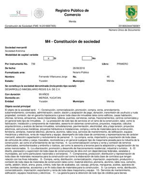 Registro de Gerardo García Acevedo